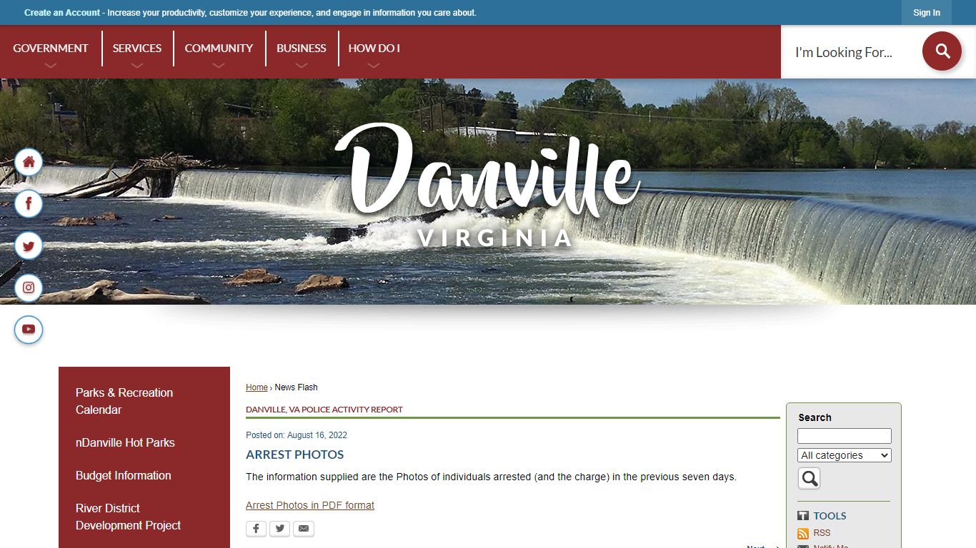 News Flash • City of Danville • CivicEngage